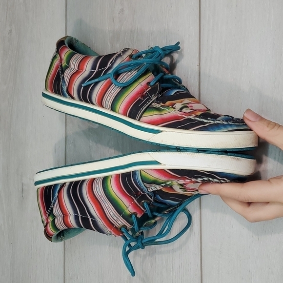 Twisted X &Hooey Womens Aztec Loafer Slip on shoes sz sz 6M - Picture 9 of 13